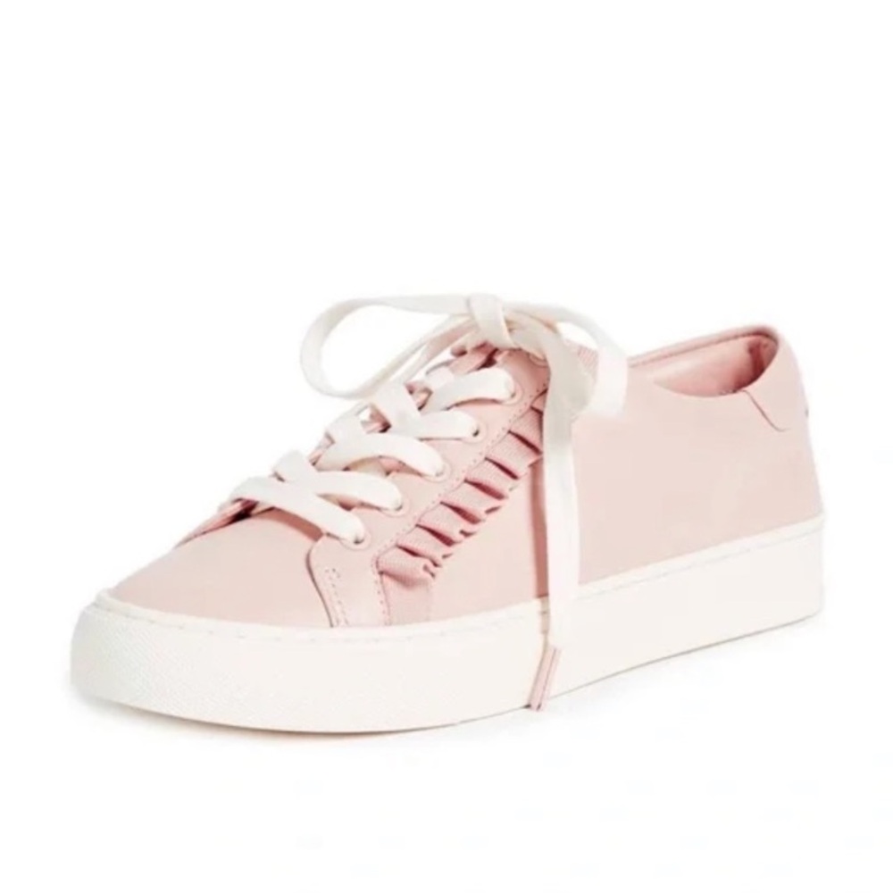 Tory Sport Ruffle Sneakers by Tory Burch In Cotton Pink / Snow White - Picture 2 of 12